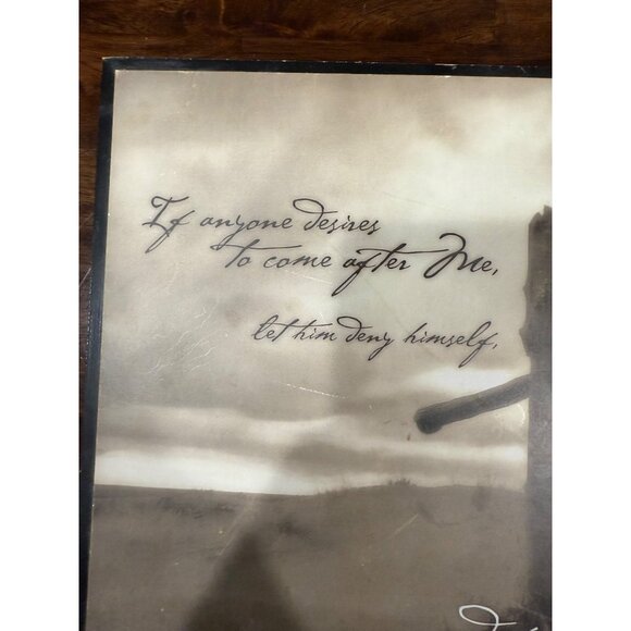 Dicksons Christian Wall Hanging Beige Tones with Cross and Like 9:23 - Picture 2 of 5